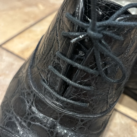 Lorenzo Banfi Man’s Italian Shoe Crocodile Dressing size 8 - Picture 10 of 16